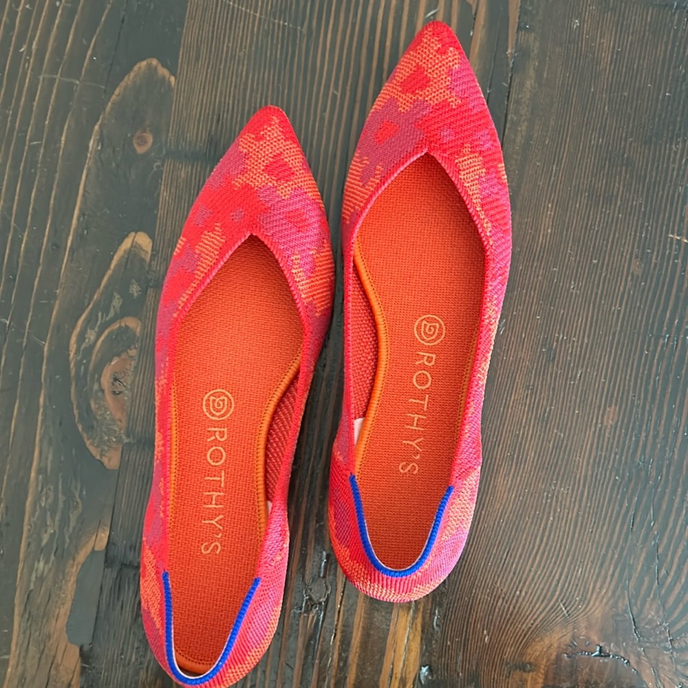 Never worn Rothy’s point shoes
